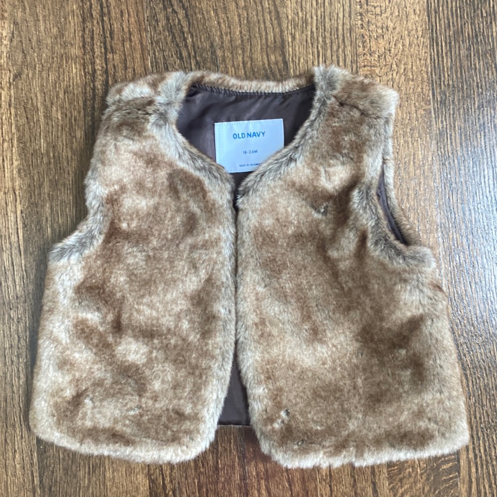 Faux fur vest